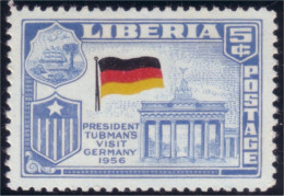 572 Liberia Allemagne Germany Flag Drapeau Armoiries Coat Arms MNH ** Neuf SC (LBA-117b) - Francobolli