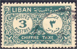 566 Liban 3p Chiffre-taxe (LBN-84) - Liban