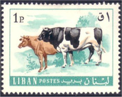 566 Liban Cattle Bull Cow Vache Taureau MH * Neuf (LBN-74) - Ferme