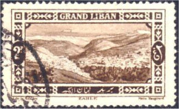 566 Grand Liban 2p Brun Zahle (LBN-46) - Gebruikt
