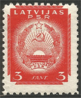 562 Latvia 1940 Armoiries Soviet Coat Arms MH * Neuf (LAT-123) - Lettland