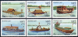 560 Laos Bateaux De Rivière River Boats Ships Schiff MNH ** Neuf SC (LAO-17a) - Laos