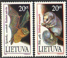 576 Lithuania Lietuva Oppossum Bat Chauve-souris MNH ** Neuf SC (LIT-3c) - Fledermäuse