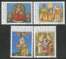 574 Liechtenstein Noel Christmas Ane Donkey Esel Ezel Asino MNH ** Neuf SC (LIE-75c) - Asini