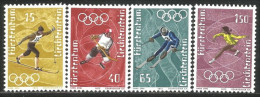 574 Liechtenstein Olympic Sapporo 1972 Ski Patinage Skating Hockey MNH ** Neuf SC (LIE-72b) - Eishockey