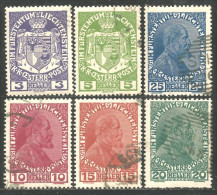 574 Liechtenstein 1917 Armoiries Coat Arms Prince Jean Johann II (LIE-71) - Used Stamps