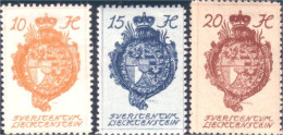 574 Liechtenstein 1920 Armoiries Coat Of Arms MH * Neuf (LIE-6) - Briefmarken