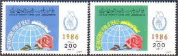 573 Libye Roses Year Peace Annee Paix MNH ** Neuf SC (LBY-303a) - Libia