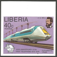572 Liberia UPU ITU UIT Non Dentelé Train Locomotive MNH ** Neuf SC (LBA-296) - Telecom