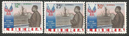 572 Liberia Statue Liberty Drapeaux Flags MH * Neuf (LBA-268) - Stamps