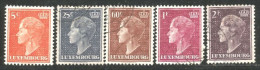 584 Luxembourg 1948 Grande Duchesse Charlotte 5c - 2F (LUX-122) - 1948-58 Charlotte De Profil à Gauche