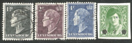 584 Luxembourg 1948 Grande Duchesse Charlotte 1F 20 - 4F (LUX-123) - 1948-58 Charlotte Linksprofil