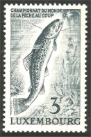 584 Luxembourg Pêche Truite Trout Fishing Poisson Fish Fische MNH ** Neuf SC (LUX-88c) - Alimentazione