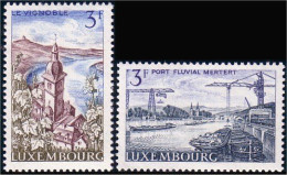 584 Luxembourg Moselle Port Fluvial River Harbour Wormeldange MNH ** Neuf SC (LUX-65a) - Iglesias Y Catedrales