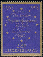 584 Luxembourg Droits Homme Human Rights 12 Stars Etoiles MNH ** Neuf SC (LUX-57) - Andere & Zonder Classificatie