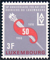 584 Luxembourg Federation Ouvriers Workers MNH ** Neuf SC (LUX-60a) - Neufs