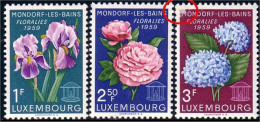 584 Luxembourg Floralies Mondorf Iris Pivoine Peonies Peony Hydrangée Hydrangea MH * Neuf (LUX-48) - Altri & Non Classificati