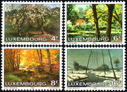 584 Luxembourg Arbres Trees Tableaux Seimetz Blanc Oppenheim Mousset Paintings MNH ** Neuf SC (LUX-28a) - Neufs