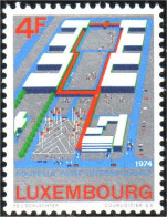 584 Luxembourg Foire Fairground Kirchberg Plan MNH ** Neuf SC (LUX-25) - Fabriken Und Industrien