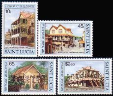 580 Saint Lucia SPECIMEN Surcharge MNH ** Neuf SC (LUC-14) - St.Lucia (1979-...)