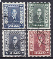 IS055 – ISLANDE – ICELAND – 1952 – SVEINN BJÔRNSSON – SG # 313/6 - USED 42 € - Usati