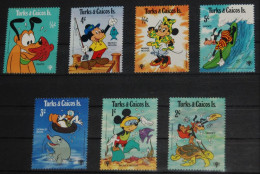 TURKS & CAICOS ISLANDS 1979, Disney, Animated Movie, International Year Of The Child, Mi #464-70, MNH** - Disney