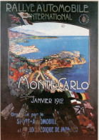 Rallye Automobile International Vers Monte-Carlo   -  Publicité D'epoque 1912   -   CPM - Rallyes