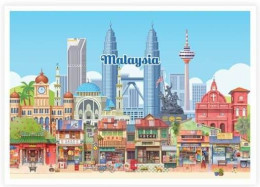 Colourful Malaysia Postcard MINT Landmark - Malasia