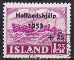 IS056B – ISLANDE – ICELAND – 1953 – RELIEF FUND FOR NETHERLANDS – SC # B13 USED - Usados