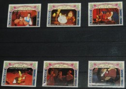 ST. VINCENT 1992, Disney, Animated Movie, Beauty And The Beast, Mi #2139-44, MNH** - Disney