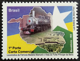 C 2926 Brazil Depersonalized Stamp Tourism Rondonia Train Map Flag Star 2009 - Personalizzati