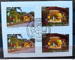 C 2911 Brazil Stamp Christmas Religion Crib 2009 Block Of 4 CBC RJ - Nuovi