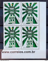 C 2909 Brazil Stamp 100 Years Of Coritiba Futebol 2009 Block Of 4 Vignette Site - Nuovi