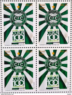 C 2909 Brazil Stamp 100 Years Of Coritiba Futebol 2009 Block Of 4 - Nuovi
