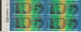 C 2897 Brazil Stamp Education Technology Science Maps 2009 Block Of 4 Vignette Correios - Nuovi