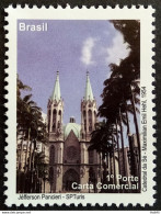 C 2893 Brazil Depersonalized Stamp Tourism Sao Paulo 2009 Sé Cathedral Church Religion - Personalisiert