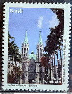 C 2893 Brazil Depersonalized Stamp Tourism Sao Paulo 2009 Cathedral Church Of Se Religion - Personnalisés