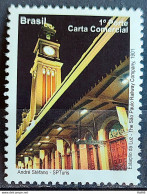 C 2888 Brazil Depersonalized Stamp Tourism Sao Paulo 2009 Light Station Train Clock Architecture - Personalisiert