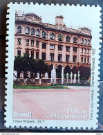 C 2890 Brazil Depersonalized Stamp Tourism Sao Paulo 2009 Palacio Dos Correios Architecture Postal Service - Personnalisés