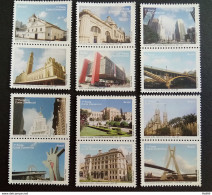 C 2873 Brazil Depersonalized Stamp Tourism Sao Paulo Church Bridge 2009 Horizontal Complete Series - Personalized Stamps