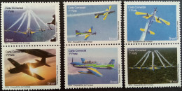 C 2814 Brazil Depersonalized Stamp Smoke Squadron Militar Airplane 2009 Complete Series - Personalized Stamps