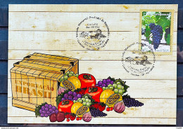 Brazil Maximum Card Fruit Circuit 2009 Grape - Cartoline Maximum