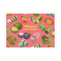 Malaysia Food Paradise Kuih-Muih Postcard MINT Food Fruit - Malesia