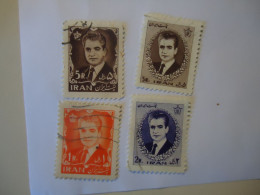 IRAN USED 4  STAMPS SULTAN 1962 - Iran