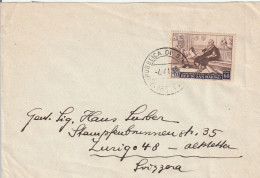 St Marin Lettre Pour La Suisse 1952 - Lettres & Documents