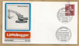 DE.- ERSTTAGSBRIEF. INDUSTRIE & TECHNIK. LOFFELBAGGER. DAUERSERIE. ERSTAUSGABETAG 12.07.1979. BERLIN 12. FDC. - 1971-1980