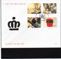 FDC  Kunst In België Boek B37 - 1991-2000