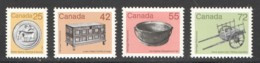 1987-8  Artefacts Definitives  Set Of 4  Sc 1080-3  MNH - Neufs