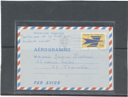 AEROGRAMME -N°1002 -AER  PTT -OBLITÉRÉ -FLAMME CENTENAIRE DE LA POSTE PAR BALLONS MONTÉS - Luchtpostbladen