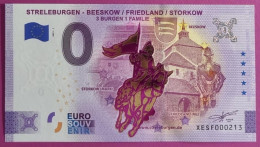 0-Euro XESF 2021-1 STRELEBURGEN - BEESKOW / FRIEDLAND / STORKOW RITTER In GOLDDRUCK - Private Proofs / Unofficial